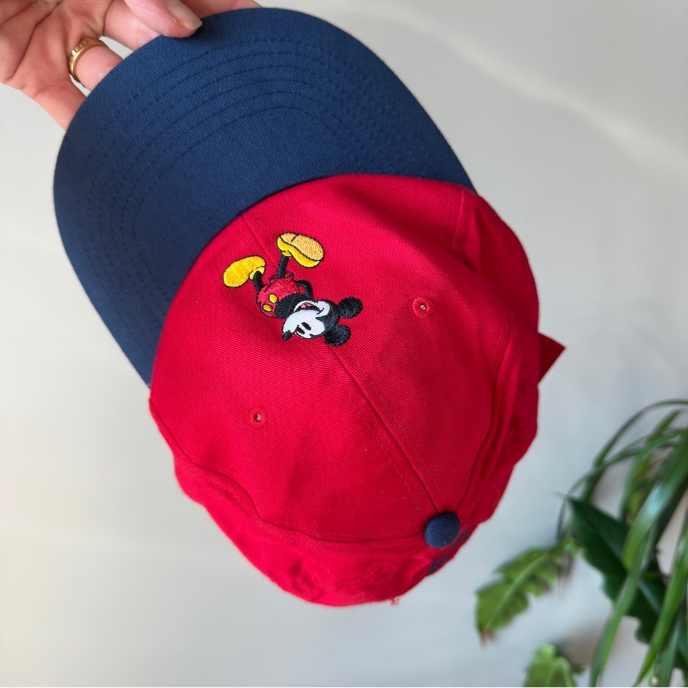 Vintage Disney Mickey Mouse Baseball Cap SnapBack Hat Walt Disney World YOUTH - Picture 10 of 11